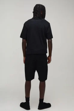 Chemise Tricotée Jacquard À Coupe Ample Avec Motif Gothique