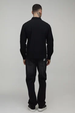 boohooMAN Chemise Utilitaire Technique Haute Avec Poches 3D<Homme Chemises|Tout Afficher