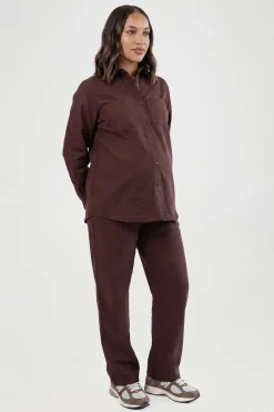 Chemise Western En Denim De Maternité