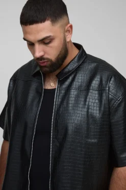 Chemise à zip Plus Croc synthétique