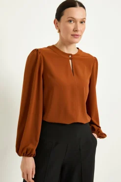 Chemisier À Découpe Goutte D'eau Avec Détails Boutonnés