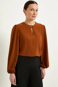 Chemisier À Découpe Goutte D'eau Avec Détails Boutonnés