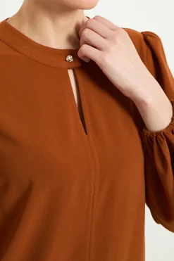 Chemisier À Découpe Goutte D'eau Avec Détails Boutonnés