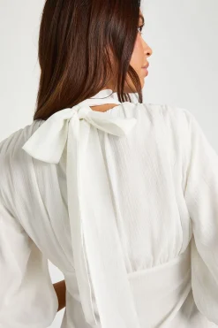 boohoo Chemisier en chiffon à manches d'ange<Femme Tops