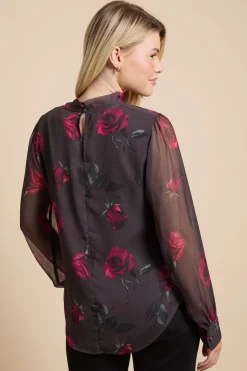 Dorothy Perkins Chemisier En Mousseline À Imprimé Avec Lavallière<Femme Tops D’Automne|Tops