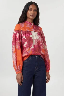 KarenMillen Chemisier À Manches Ballon Baroque<Femme Tops