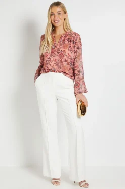 Wallis Chemisier Petite À Détail De Poignets Floraux Et Finitions Ajourées<Femme Tops