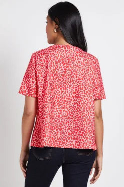 Wallis Chemisier Petite À Imprimé Animal Avec Détail Torsadé<Femme Tops