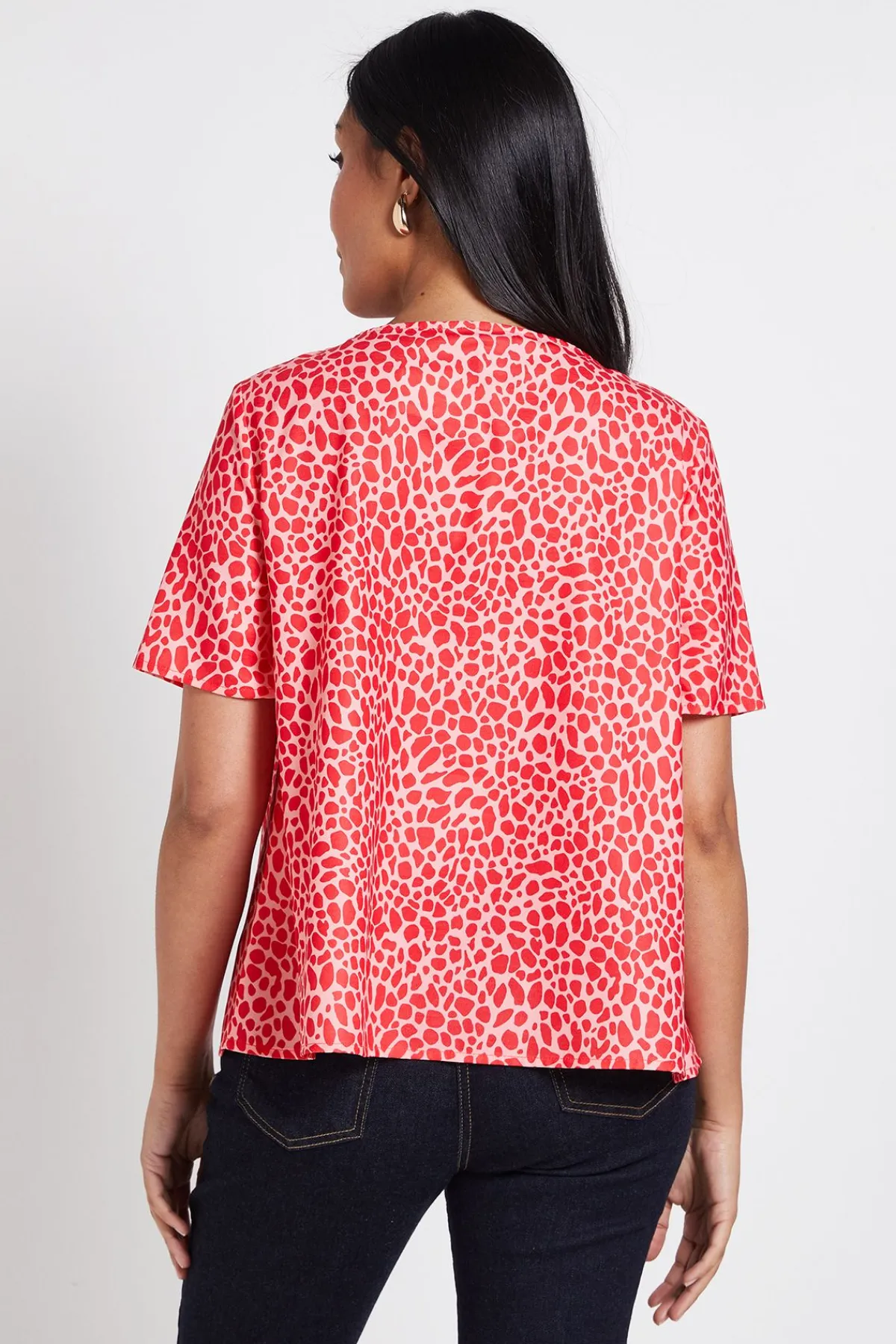 Wallis Chemisier Petite À Imprimé Animal Avec Détail Torsadé<Femme Tops