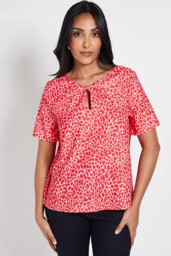 Wallis Chemisier Petite À Imprimé Animal Avec Détail Torsadé<Femme Tops
