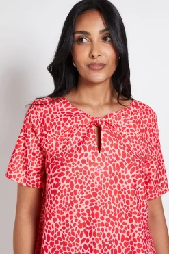 Wallis Chemisier Petite À Imprimé Animal Avec Détail Torsadé<Femme Tops