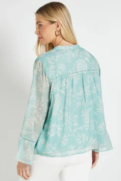 Wallis Chemisier Petite À Imprimé Floral Avec Détail De Poignets Et Finitions Ajourées<Femme Tops
