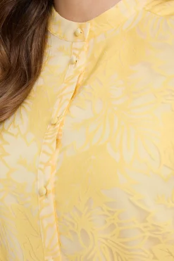 Wallis Chemisier Sans Manches En Organza Dévoré<Femme Tops