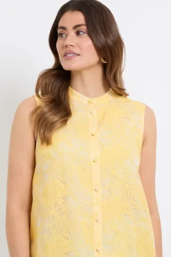 Wallis Chemisier Sans Manches En Organza Dévoré<Femme Tops