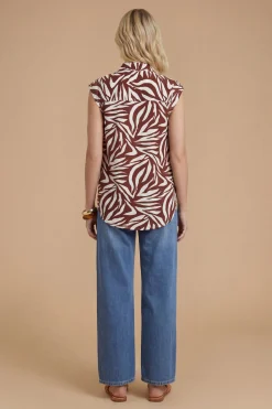 Dorothy Perkins Chemisier Utilitaire À Imprimé Avec Détail De Poche Et Boutonnage<Femme Tops