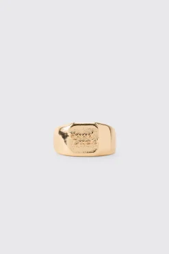 boohooMAN Chevalière Porte-bonheur<Homme Bijoux Et Montres