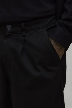 Chino Ample Taille Haute Élastiquée Essentiel