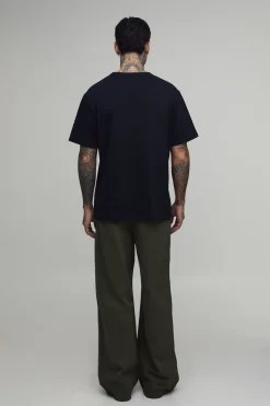 Chino Ample Taille Haute Élastiquée Essentiel
