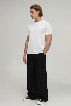 boohooMAN Chino Décontracté Essentiel À Taille Élastiquée<Homme Essentiels