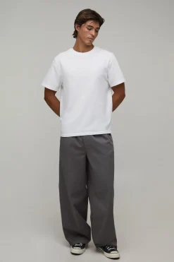 boohooMAN Chino Essentiel Coupe Décontractée Taille Élastiquée<Homme Essentiels