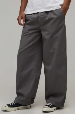 boohooMAN Chino Essentiel Coupe Décontractée Taille Élastiquée<Homme Essentiels