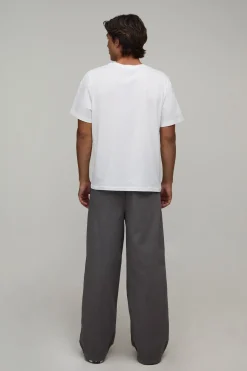boohooMAN Chino Essentiel Coupe Décontractée Taille Élastiquée<Homme Essentiels