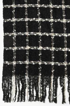 Chunky Check Fringe Scarf