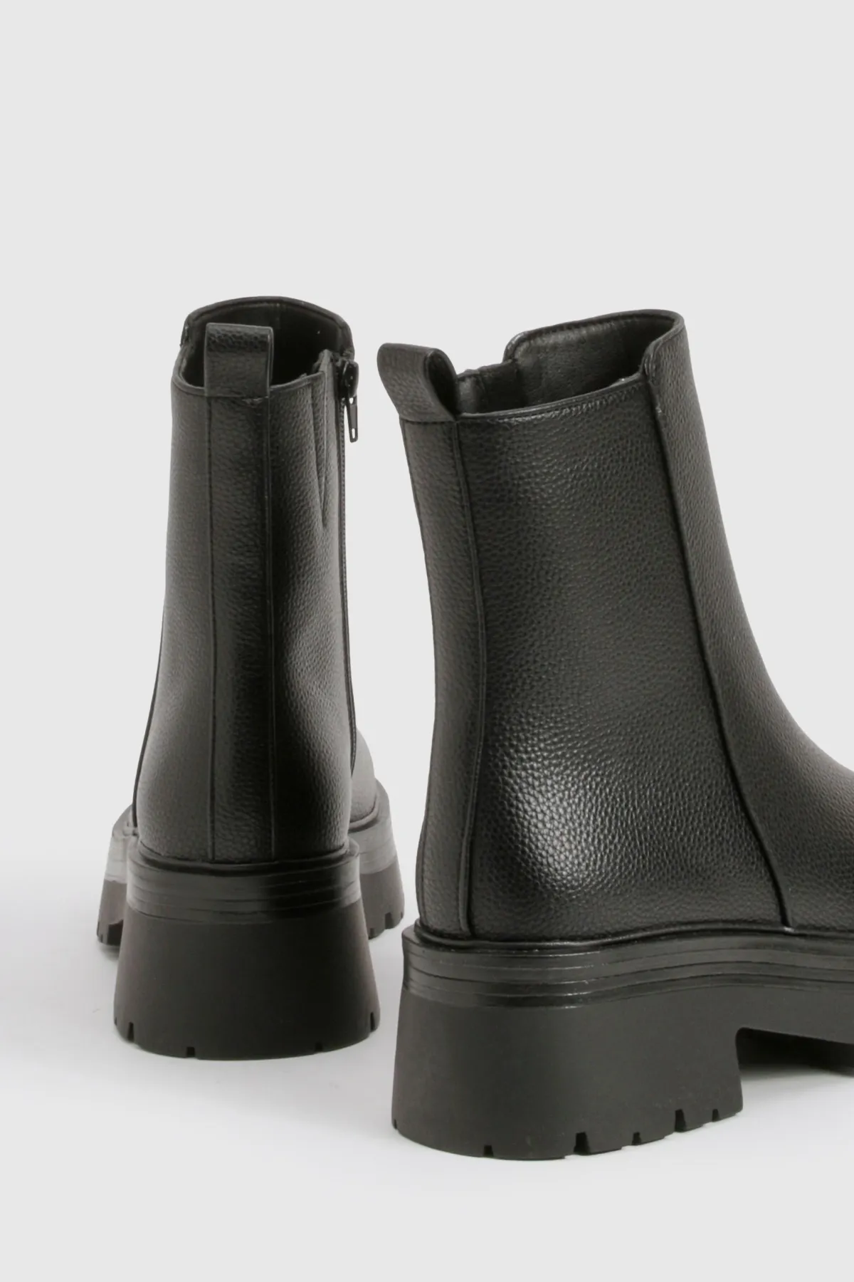 boohoo Chunky Elastic Panel Chelsea Boots< Bottes|Bottes Noires