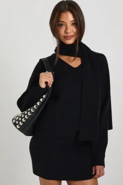 boohoo Chunky Rib Boxy Fit Jumper and Scarf 2 Piece<Femme Pulls Et Gilets|Toutes Les Mailles