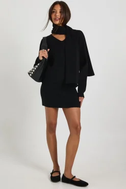 boohoo Chunky Rib Boxy Fit Jumper and Scarf 2 Piece<Femme Pulls Et Gilets|Toutes Les Mailles