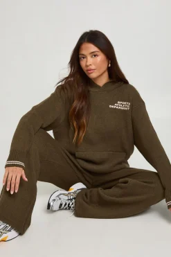 Club du Département des Sports et de l'Athlétisme sweat à capuche tricoté surdimensionné et pantalon