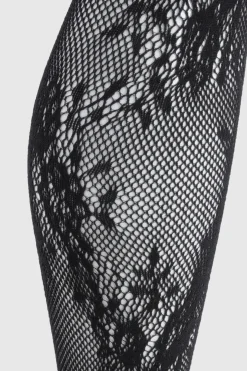 Collants à détails en dentelle