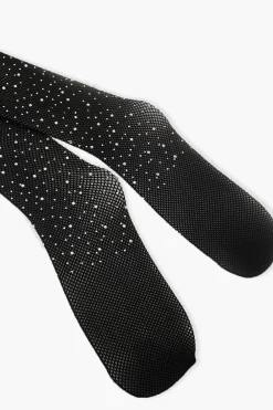 boohoo Collants en résille Cristal Diamante<Femme Lingerie Et Sous-Vêtements|Collants