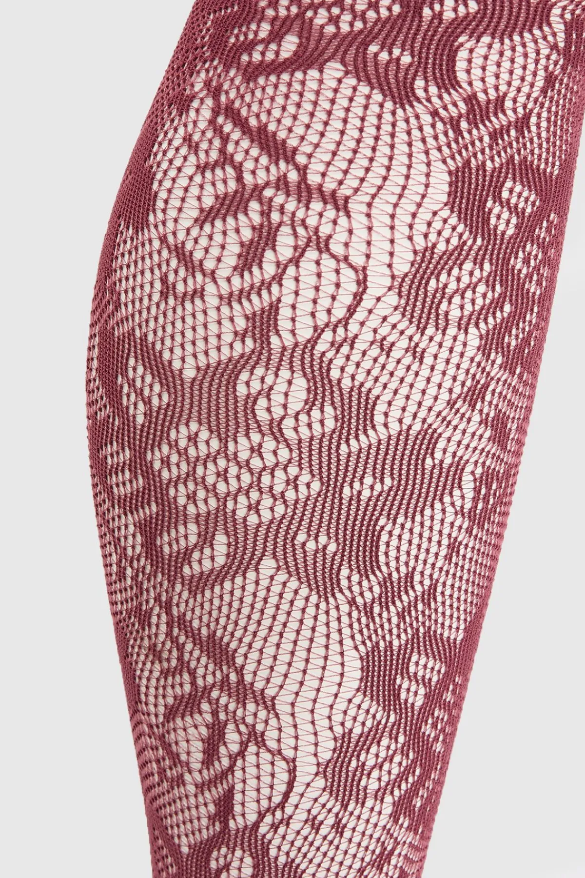 boohoo Collants Résille Bordeaux À Motif Floral Dispersé<Femme Lingerie Et Sous-Vêtements|Collants