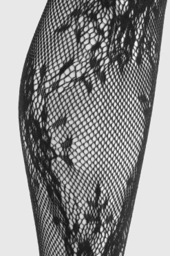 boohoo Collants résille à dentelle florale e<Femme Lingerie Et Sous-Vêtements|Satin Et Dentelle