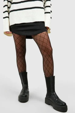 boohoo Collants Résille Losanges<Femme Lingerie Et Sous-Vêtements|Collants