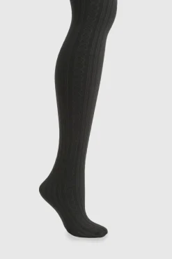 boohoo Collants thermiques à torsades<Femme Lingerie Et Sous-Vêtements|Collants
