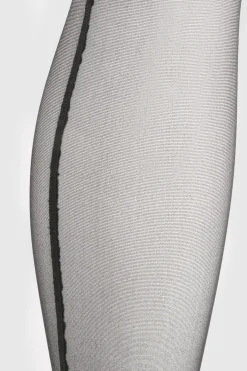 Collants transparents à couture arrière