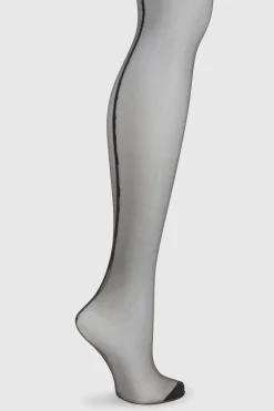 Collants transparents à couture arrière