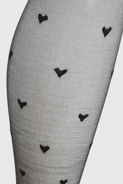 boohoo Collants Transparents À Imprimé Mini Cœurs<Femme Lingerie Et Sous-Vêtements|Collants