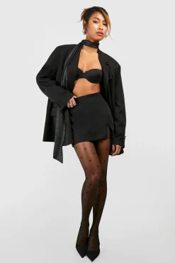 Collants Transparents Mini Avec Détails Nœuds