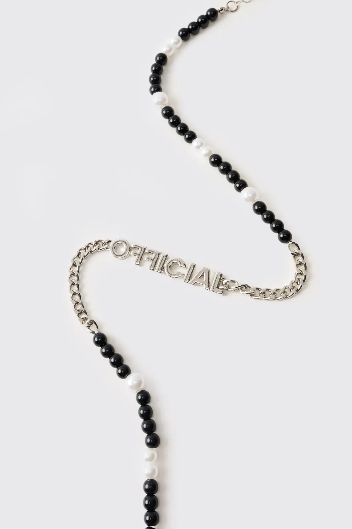 Collier Chaîne Argentée & Pendentif Perles Mixtes