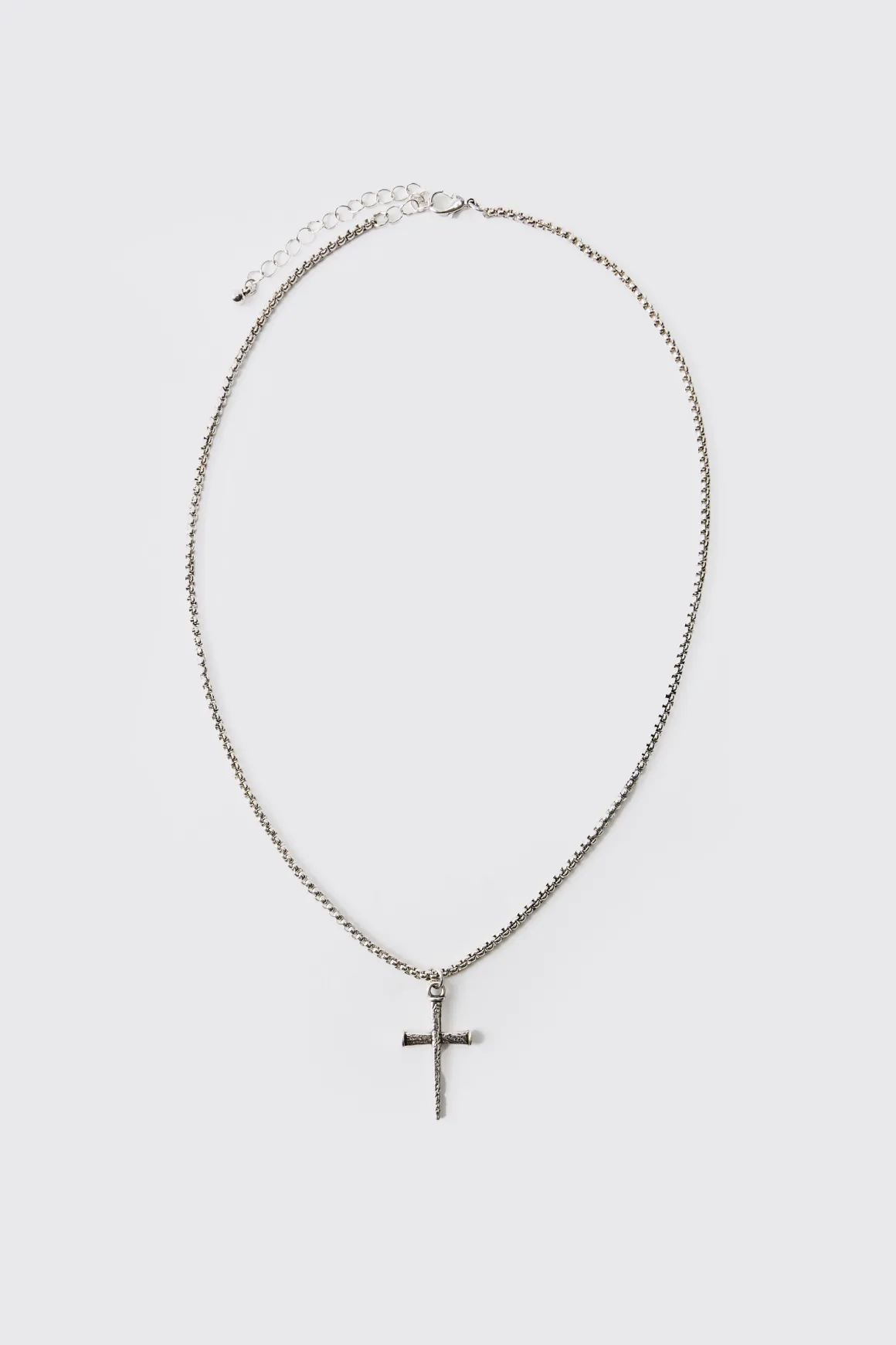 Collier croix gothique en argent
