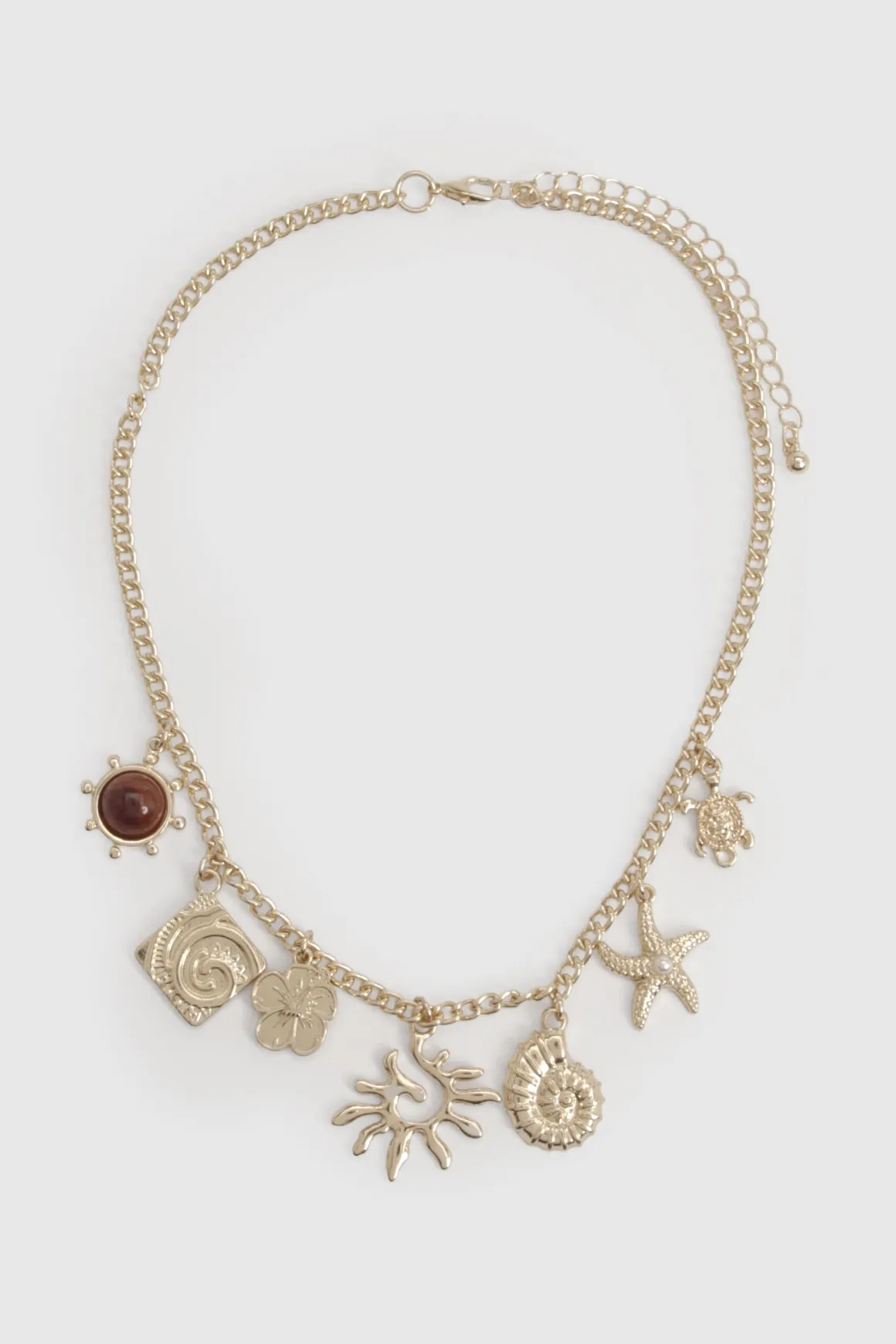 Collier Doré À Breloques