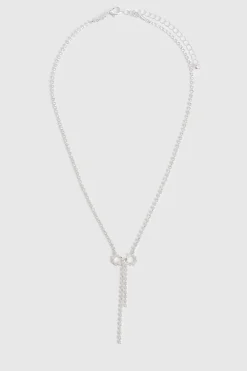 boohoo Collier à détail de nœud Diamante< Colliers