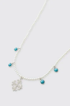 Collier Gemme et Croix