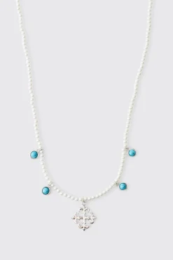 Collier Gemme et Croix
