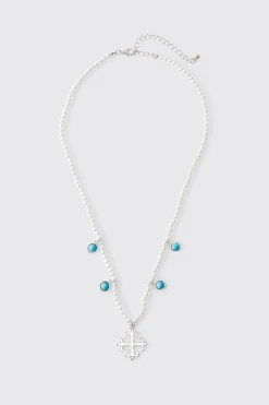 Collier Gemme et Croix