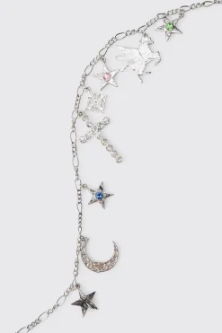 boohooMAN Collier Lune et Étoile<Homme Bijoux Et Montres