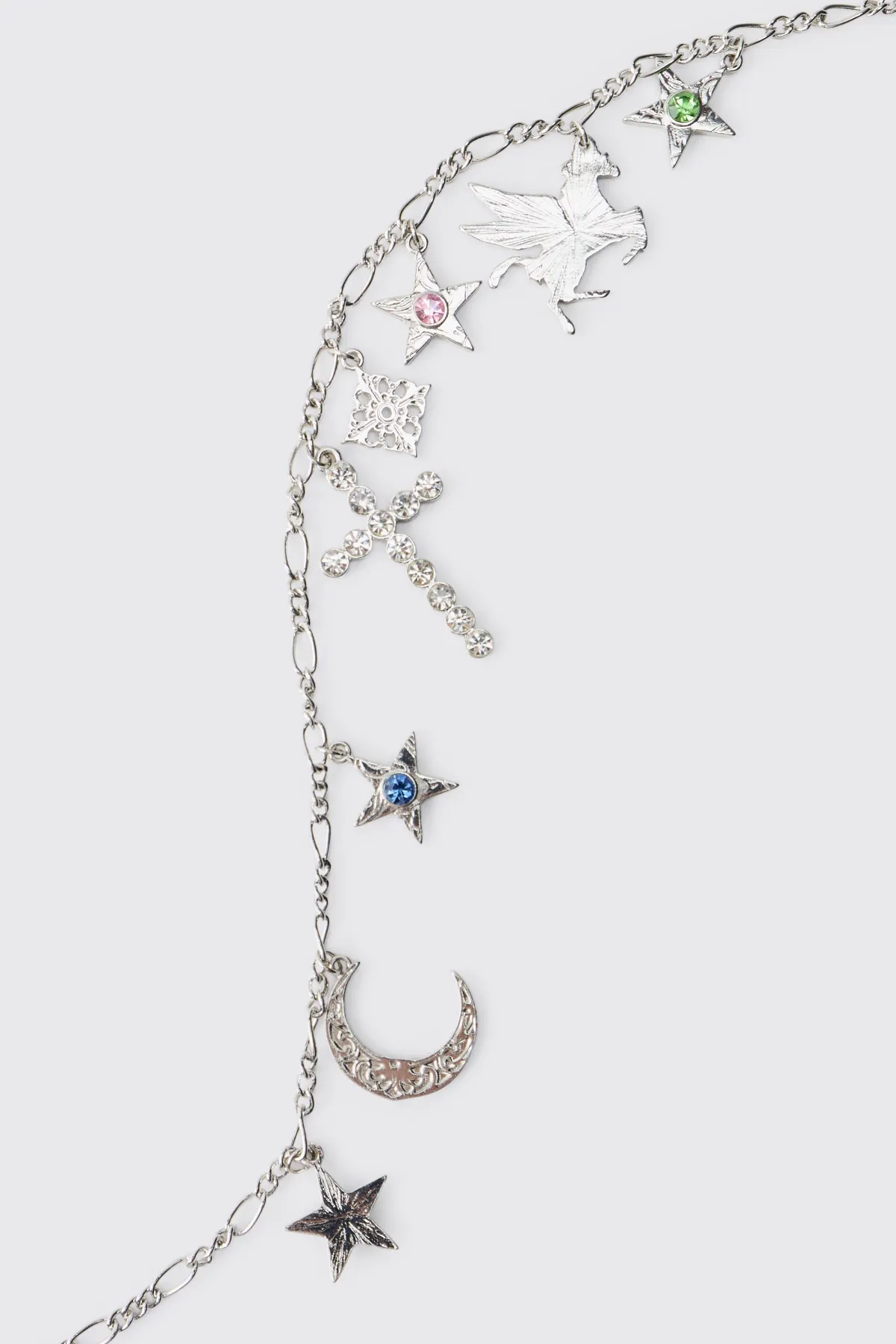 boohooMAN Collier Lune et Étoile<Homme Bijoux Et Montres